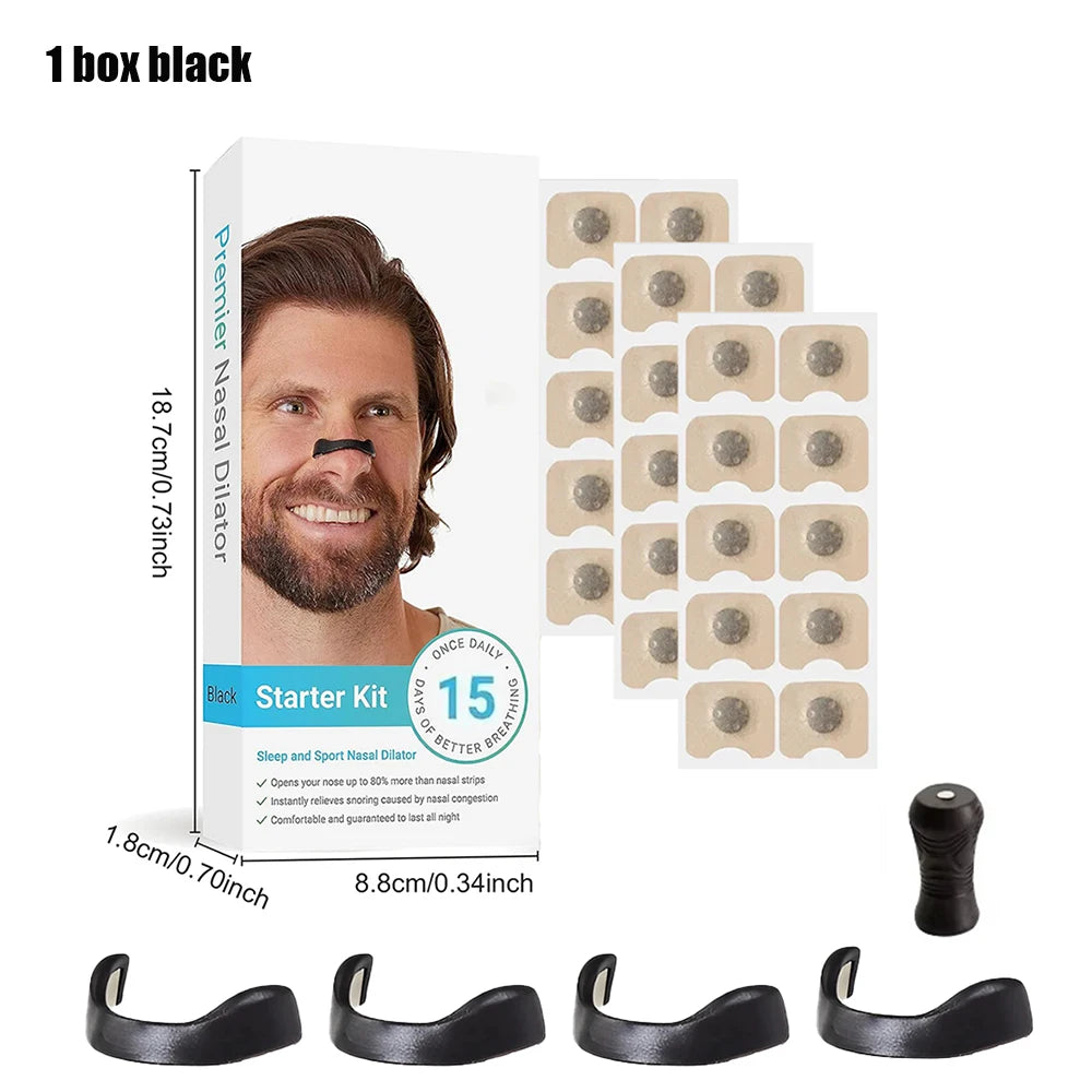 Magnetic Nose Strips,Anti-Snoring Nose Clip,Nasal Breathing Dilators Starter Kits,Increase Air Intake Improve Sleeping